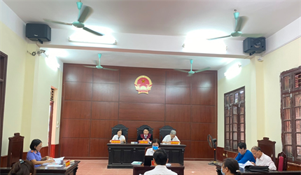 Viện KSND huyện Sóc Sơn tổ chức phiên tòa Dân sự rút kinh nghiệm